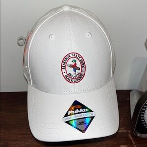 NWT NEW Bethpage State Park Black Course Golf Cap Hat White Adjustable PUKKA